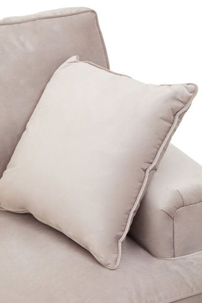 Whitby Two Seat Mink Velvet Sofa