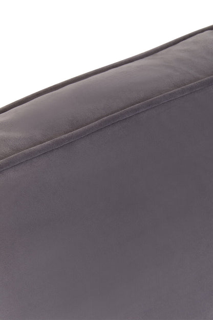 Whitby Three Seat Grey Velvet Sofa