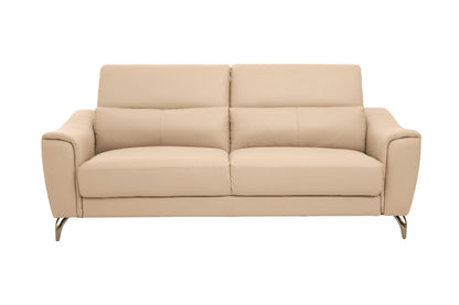 Penzance 3 Seat Stone Leather Sofa