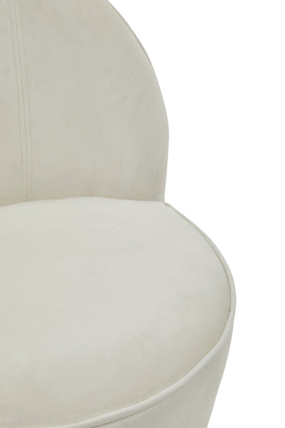 Verona Tamra Cream Velvet Gold Base Chair