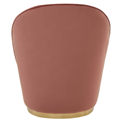 Verona Tamra Dusty Pink Velvet Gold Base Chair