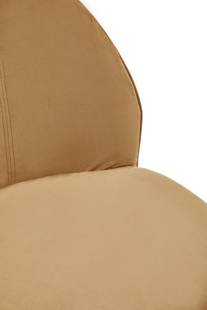 Devon Beige Velvet Gold Base Chair