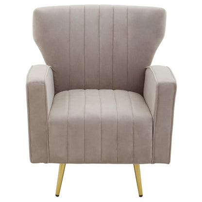 Kensington Mink Velvet Armchair