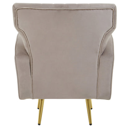 Kensington Mink Velvet Armchair