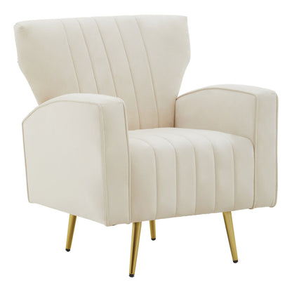 Kensington Natural Velvet Armchair