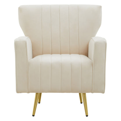 Kensington Natural Velvet Armchair