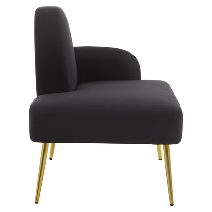 Belgravia Black Right Hand Chaise Longue