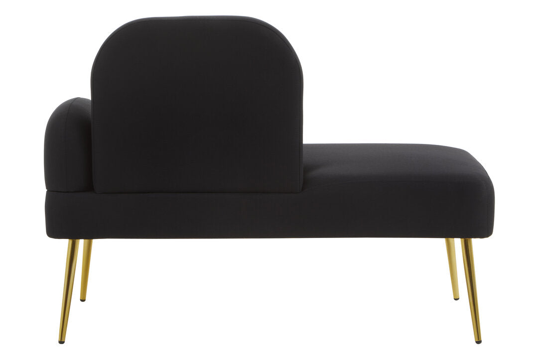Belgravia Right Hand Chaise Longue Black 