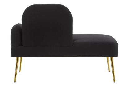 Belgravia Right Hand Chaise Longue Black 