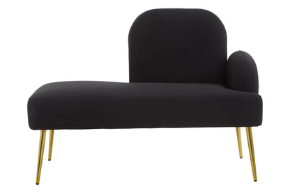 Belgravia Black Right Hand Chaise Longue