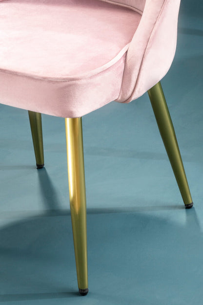 Windsor Dusky Pink Velvet Dining Chair