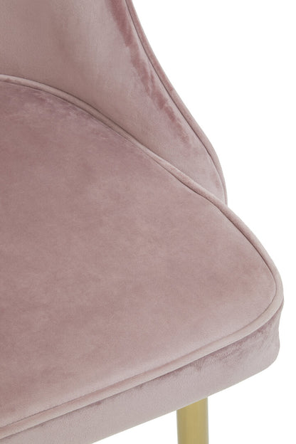 Windsor Dusky Pink Velvet Dining Chair
