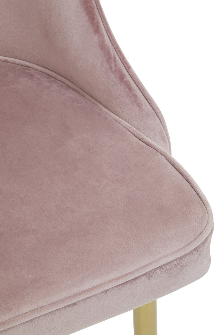 Windsor Dusky Pink Velvet Dining Chair