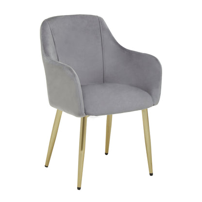 Granada Grey Velvet Dining Chair