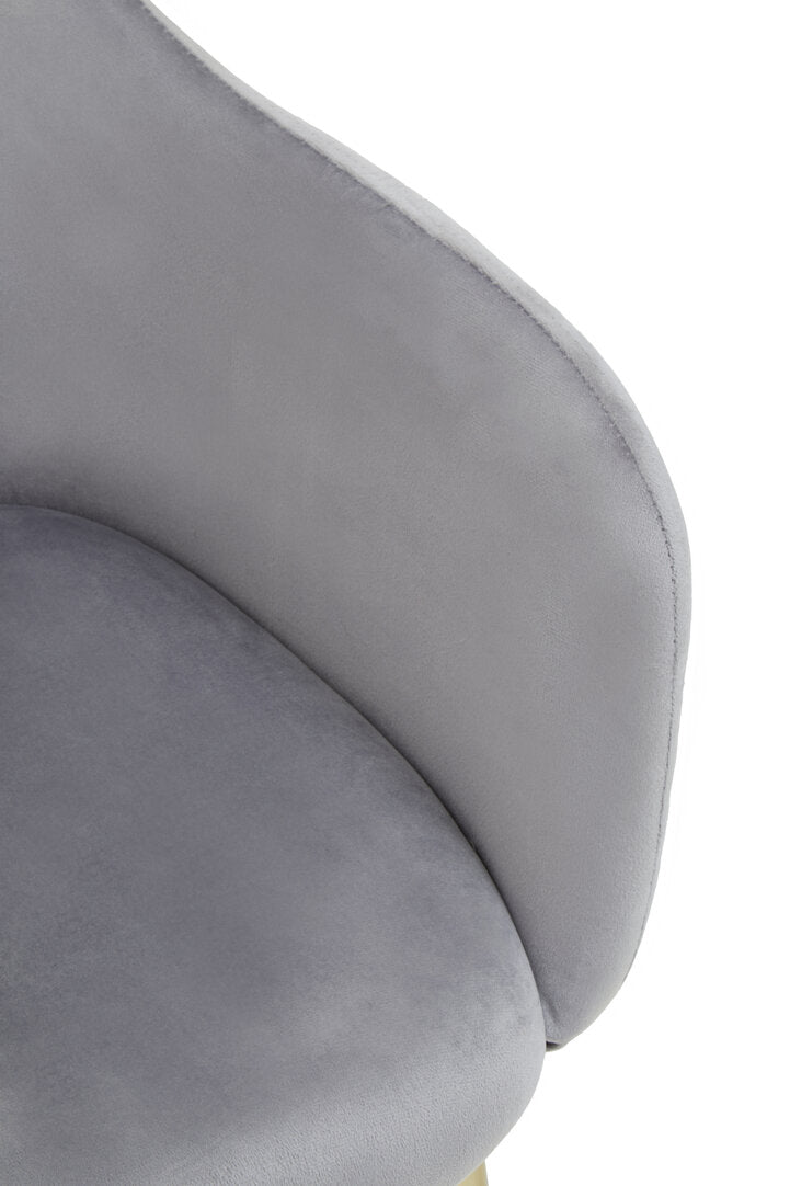 Granada Grey Velvet Dining Chair