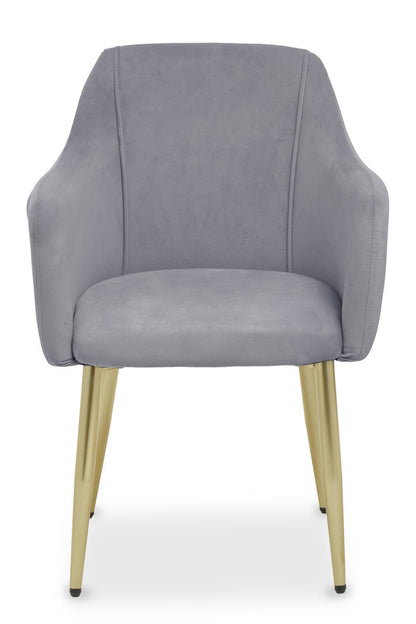 Granada Grey Velvet Dining Chair