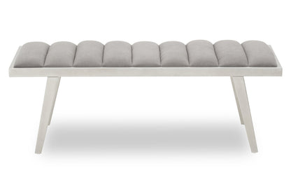 Richmond Grey Bench With Splayed Legs