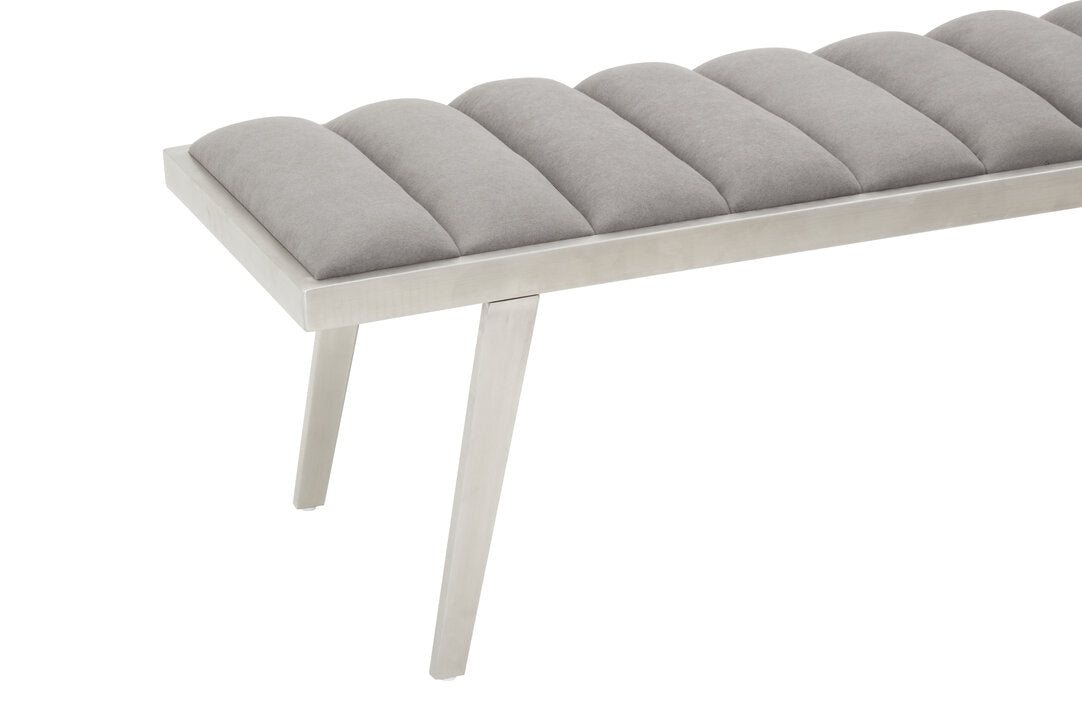 Richmond Grey Bench With Splayed Legs