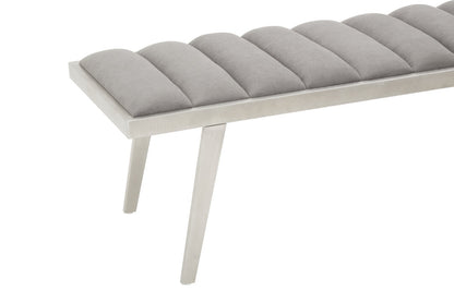 Richmond Grey Bench With Splayed Legs