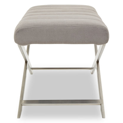 Richmond Grey Bench With Cross Base