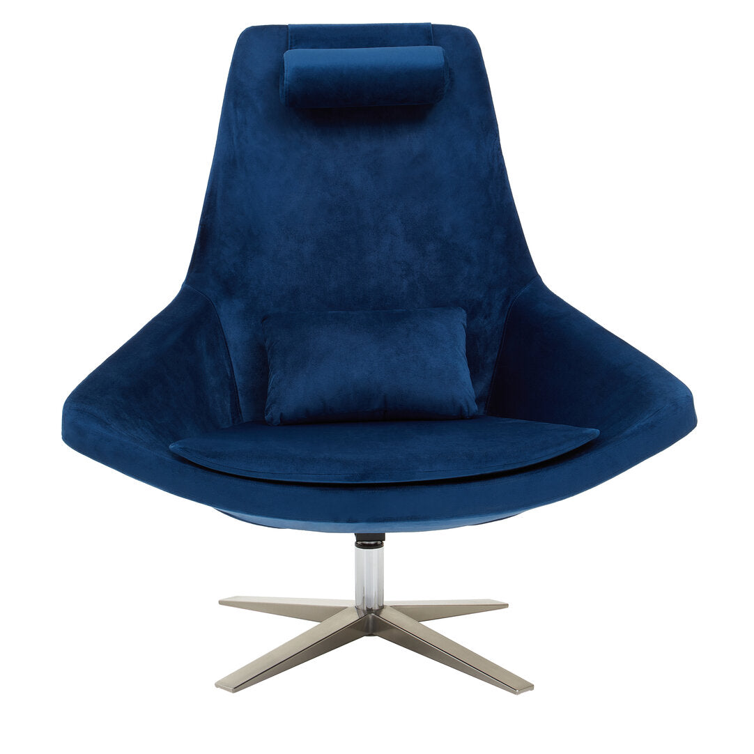 Savoy Navy Velvet Armchair