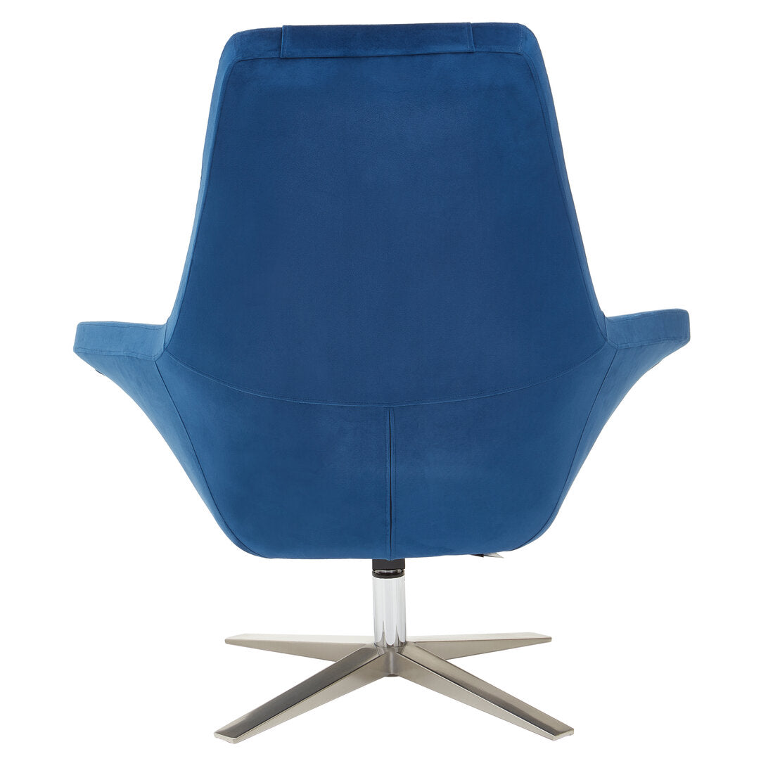 Savoy Navy Velvet Armchair
