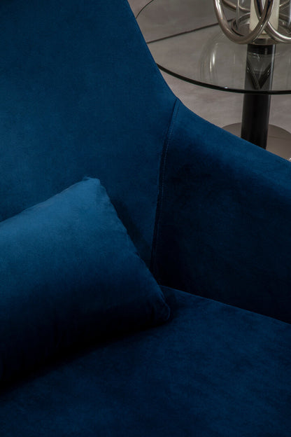 Savoy Navy Velvet Armchair