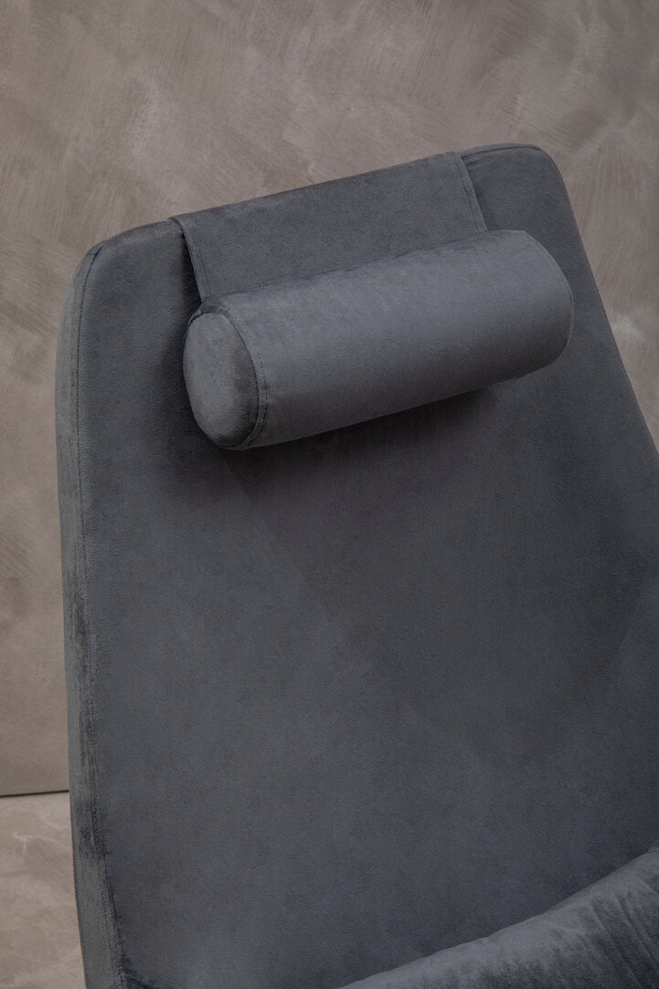 Savoy Grey Velvet Armchair