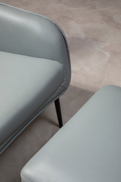 Savoy Grey Velvet Armchair