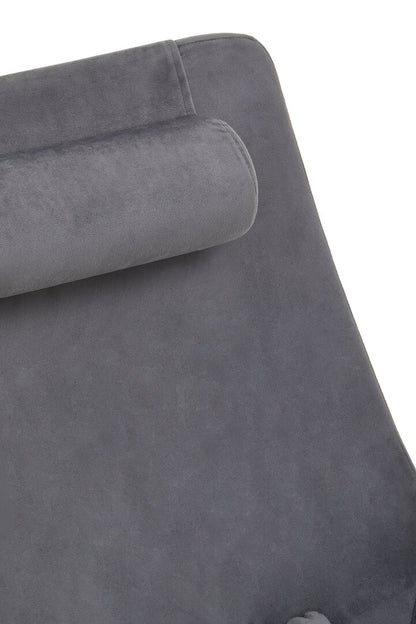 Savoy Grey Velvet Armchair