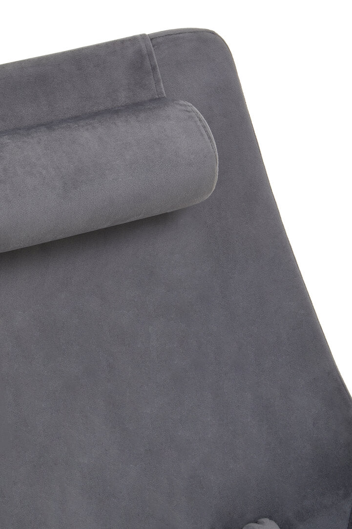 Savoy Grey Velvet Armchair