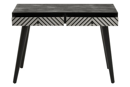 Cordoba Black and White Two Drawer Console Table