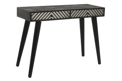 Cordoba Black and White Two Drawer Console Table