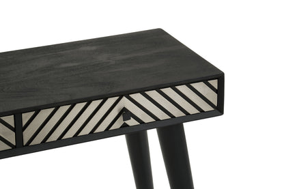 Cordoba Black and White Two Drawer Console Table
