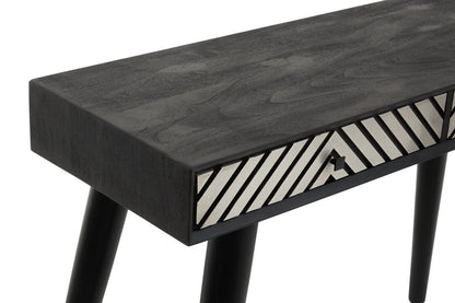 Cordoba Black and White Two Drawer Console Table