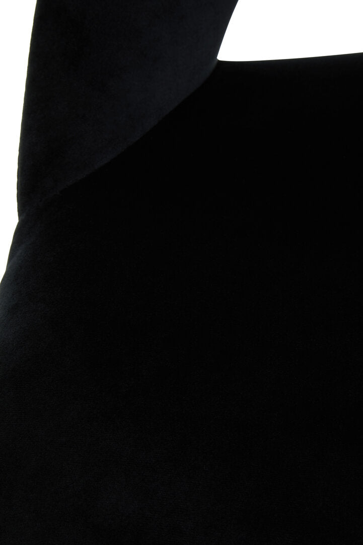 Florence Black Velvet Bar Chair