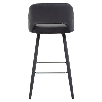Florence Grey Velvet Bar Chair