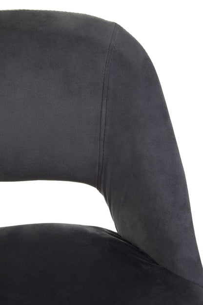 Florence Grey Velvet Bar Chair