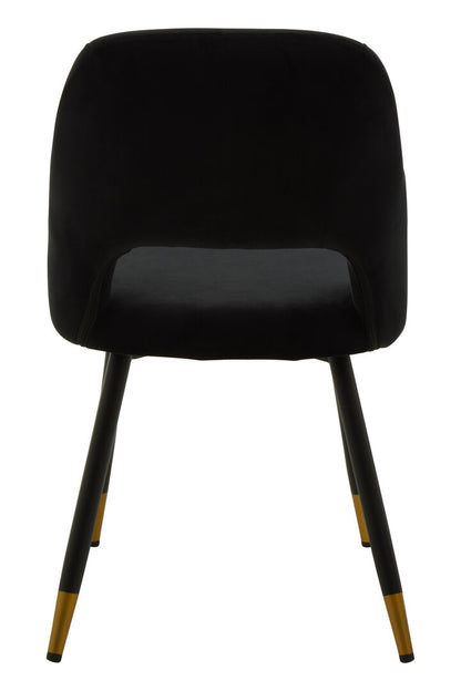 Florence Black Velvet Dining Chair
