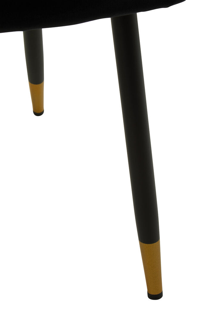 Florence Black Velvet Dining Chair