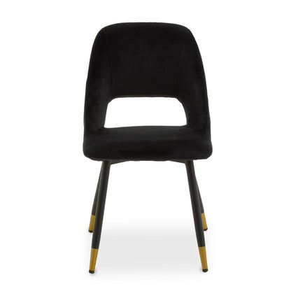 Florence Black Velvet Dining Chair