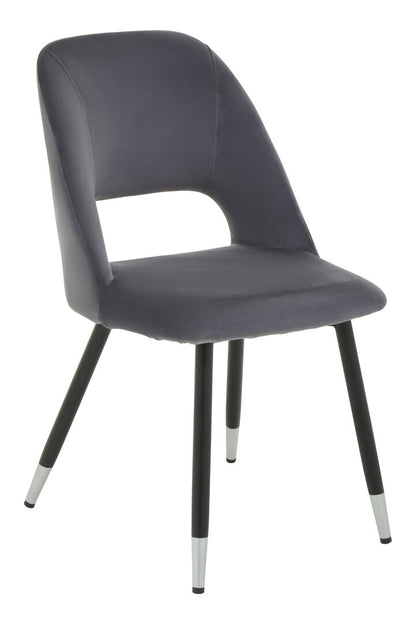 Florence Grey Velvet Dining Chair