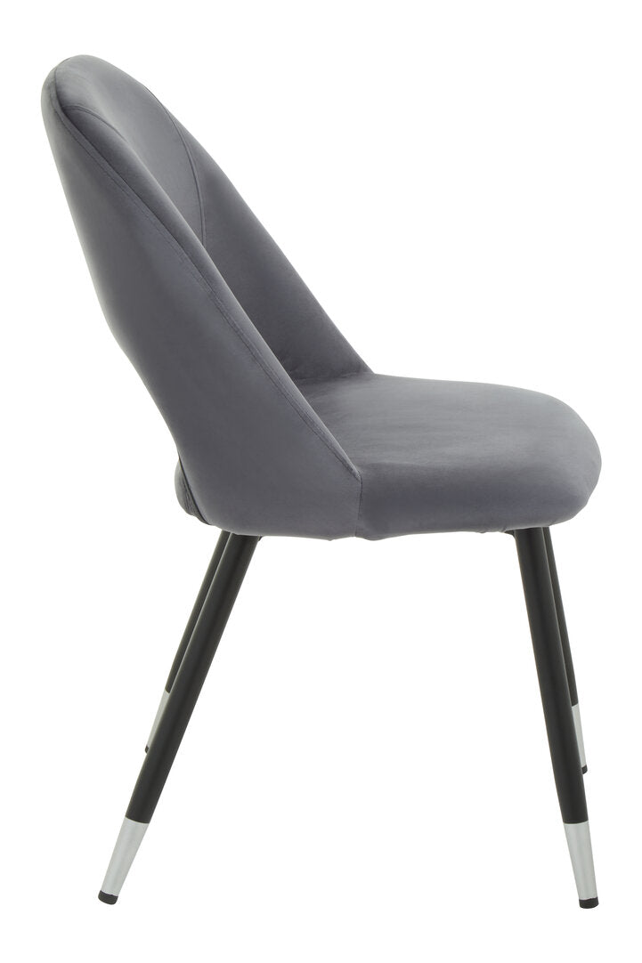Florence Grey Velvet Dining Chair
