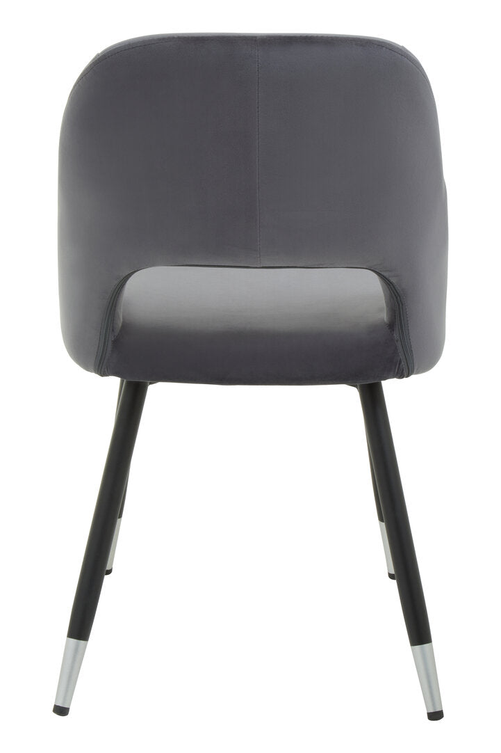 Florence Grey Velvet Dining Chair