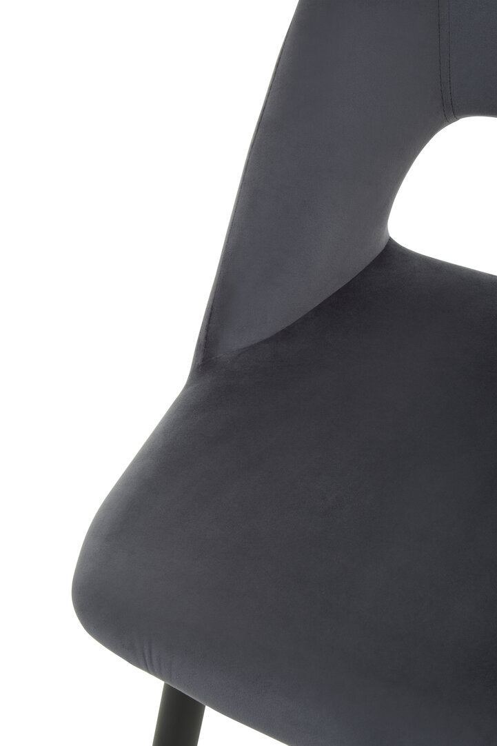 Florence Grey Velvet Dining Chair