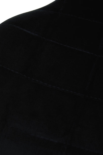 Amalfi Black Velvet Bar Chair