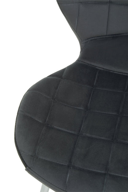 Amalfi Grey Velvet Dining Chair