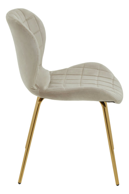 Amalfi Mink Velvet Dining Chair
