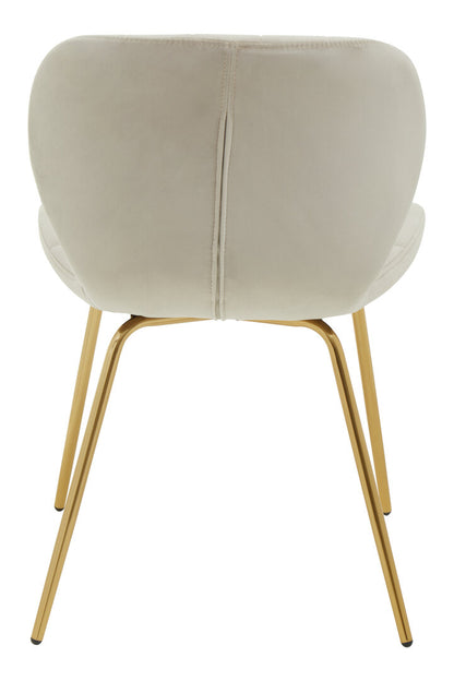 Amalfi Mink Velvet Dining Chair