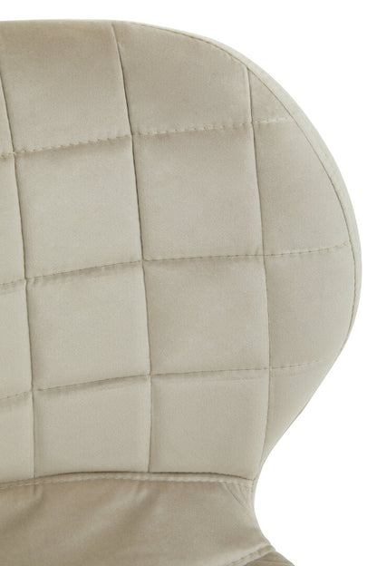 Amalfi Mink Velvet Dining Chair